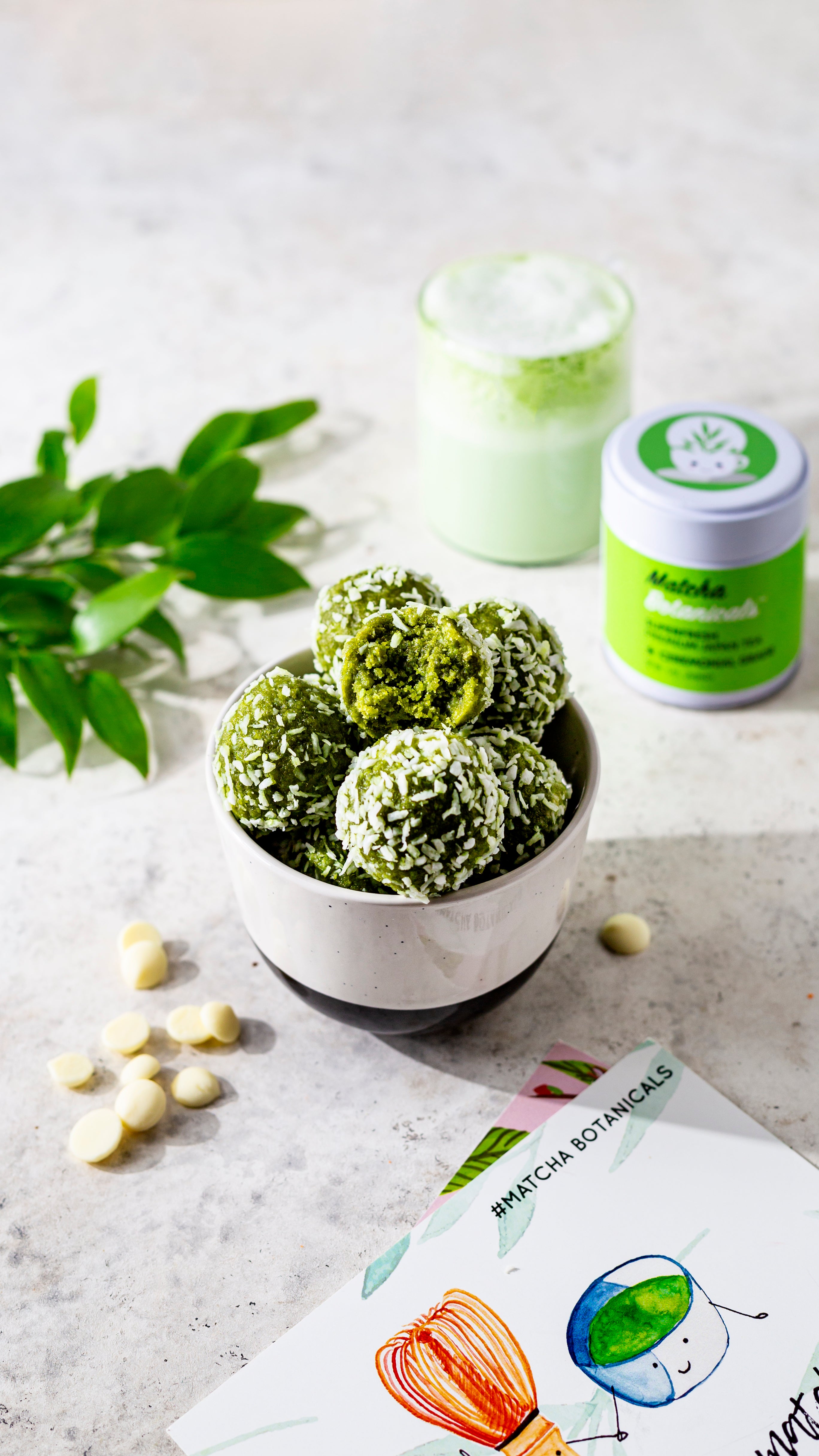 Truffes aux dattes et Matcha 🍬